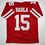 Facsimile Autographed Dylan Raiola Nebraska Red Reprint Laser Auto College Football Jersey Size Men's XL