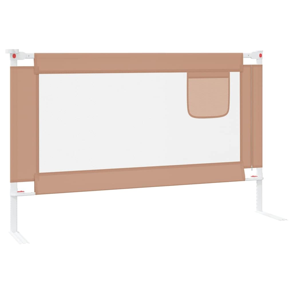 Generisch Kleinkind-Bettschutzgitter Taupe 120x25 cm Stoff,Baby & Kleinkind,Babysicherheit,Baby-Bettschutzgitter,10218