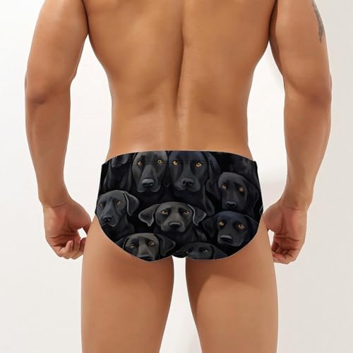 Labrador Lab Dogs Men's Swim Brief Sexy Bikini Swimwear Swimsuit Trunks Bathing Suits2