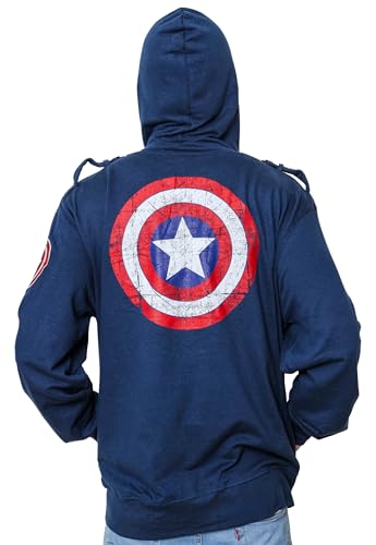 Marvel Captain America Patch Shield Jacket Hoodie2