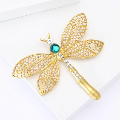 Image of Insect Animal Brooch Pin for Women Rhinestone Lapel Pins Vintage Brooches for Costume Accessories