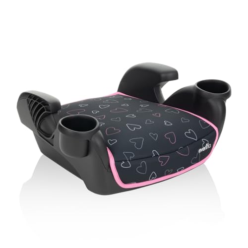 evenflo gotime no back booster car seat amore pink