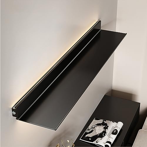 Étagère murale flottante noire idéale pour exposer vos cadres