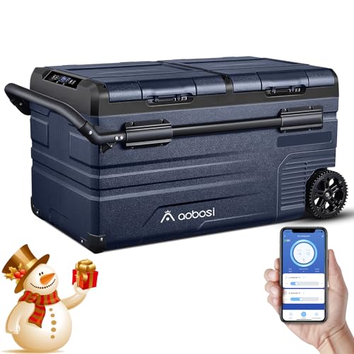 AAOBOSI 75 L Glaciere Electrique, Modèle Double Zone