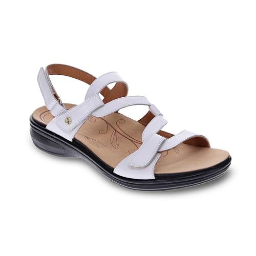 Image of Revere Shoes Emerald Back Strap Sandal for Women - Leather Sandals with Adjustable Straps - Lightweight Arch Support - Comfort Walking Sandals