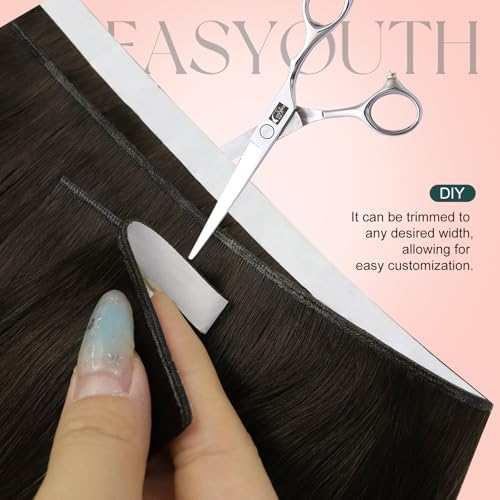 Image of Easyouth 90g Tape in Weft Hair Extensions Human Hair Balayage, Invisible