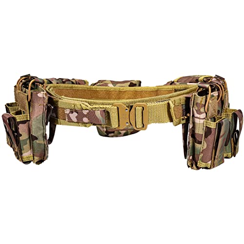 YAKEDA Tactical Duty Law Enforcement Police Utility Belt With Pouches 7 in 1 (CP)