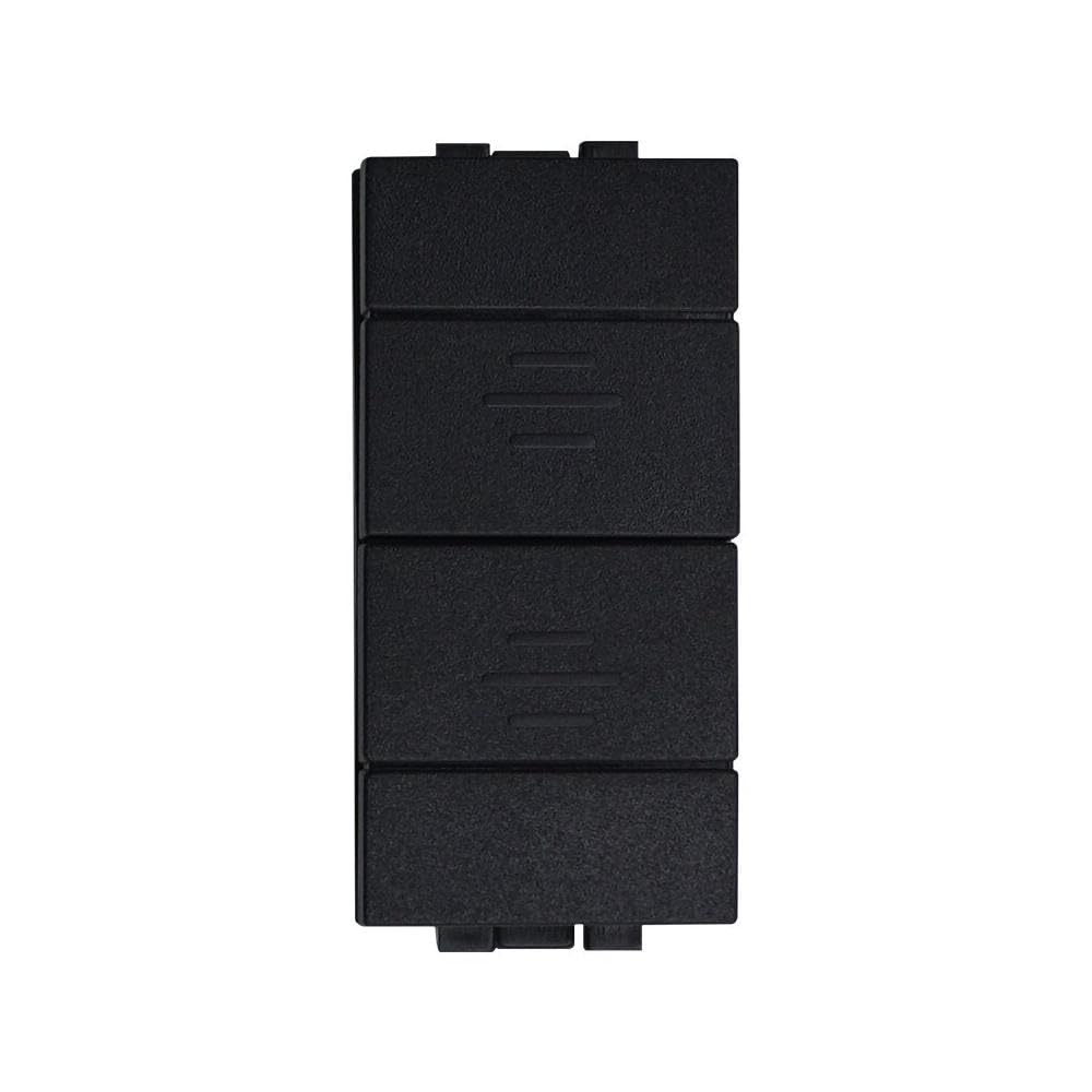 Pulsante Saliscendi Commutatore 2P 10A Tapparelle Colore Nero Compatibile Con Bticino Living International/Light