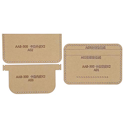 Pssopp 3-teilige Acryl-Schablonen Kartentasche Set