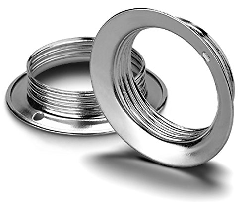 Preisvergleich Produktbild VOSSLOH Schraubring für E27 und B22d Fassungen verchromt Metall silber Außenring