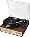 Crosley CR6045A-WA Miles 3-Speed Bluetooth in/Out Record Player Turntable with Built-in Speakers, Walnut