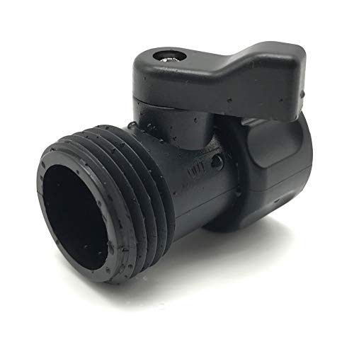 Alkarama 5 Pack Plastic Garden Hose Shut Off Valve Water Shutoff Valve Shut-Off Ball Valve Standard 3/4'' Thread Connector Coupling #TOP4