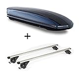 ALLES IN EINEM - Sparen Sie sich die Auswahl mehrerer Komponenten für Ihre perfekte Transportlösung - Mit dem Set aus Dachbox und Dachträger erhalten sie ein leicht zu montierendes Komplettpaket mit allen Befestigungsteilen.