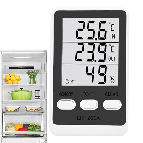 Termómetro para congelador que previene pérdidas e higrómetro digital de cocina