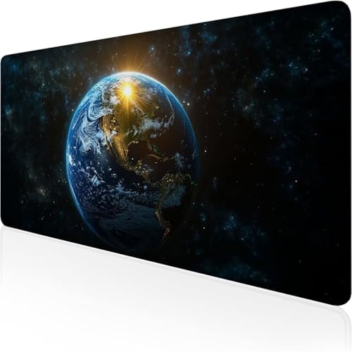 Tapis de souris noir grand format sous main bureau universel 800x300
