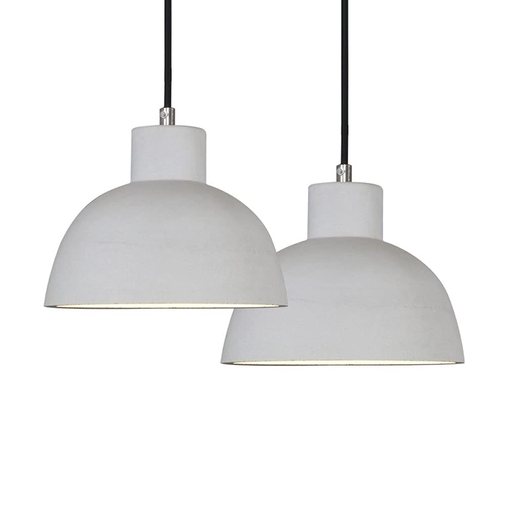 Suspension luminaire rétro en ciment pour illuminer votre îlot de cuisine