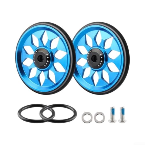 Image of Rubber Ring for Easy Wheels 64mm for Brompton Rubber Ring for(Blue Pair)