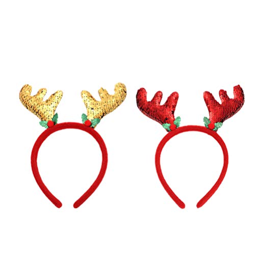 Amosfun - Cerchietto natalizio con paillettes