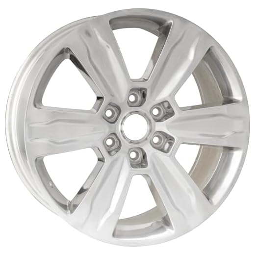 Factory Wheel Replacement New 20x8.5" 20 Inch Polished Premium Aluminum Alloy Wheel Rim for Ford F150 2015 2016 2017 2018 2019 2020 | ALY10004U80N | Direct Fit - OE Stock Specs