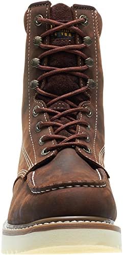 Wolverine Men's Loader 8" Steel-Toe Wedge Boot, Brown, 9 M US | Image 4