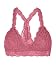 Floral Lace Racerback Unpadded Bralette Top Sheer Bustier Crop Wireless Lingerie Bra