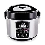 Yum Asia Kumo YumCarb Cuociriso con ciotola in ceramica e logica fuzzy avanzata, (5,5 tazze, 1 litro), 5 funzioni di cottura del riso, 3 funzioni di cottura multipla,) 220-240V