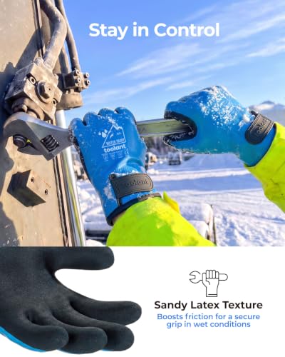 toolant 100% Waterproof Winter Work Gloves, Thermal Insulation with Grip - image 4