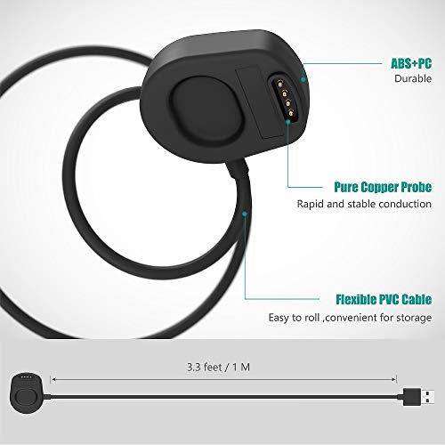 TUSITA Charger Compatible with Suunto 7 - Magnetic USB Charging Cable 39.37inch/100cm - Smartwatch Accessories - Image 5