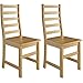 Erst-Holz Due Eleganti sedie in Pino massello per Cucina e Sala da Pranzo 90.71-21-D