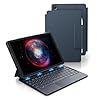 Funda con teclado para Samsung Galaxy Tab A9 Plus/A9+ de 11 pulgadas, color azul