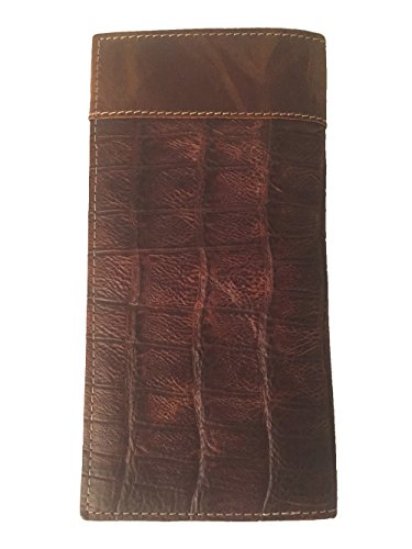 Twisted X Gator Leather Rodeo Wallet with Twisted X Logo, Brown, Medium3