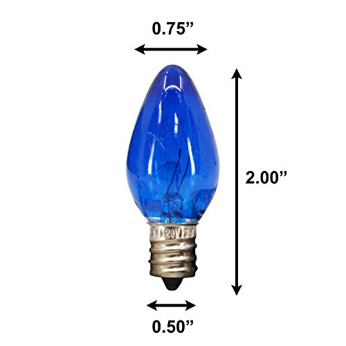 Kingman Assorted Color Soft White Incandescent Night Light Bulb (4 Bulbs) 7W 120V #TOP2
