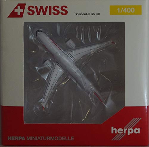 Bombardier CS300 Swiss Herpa maquette avion cadeau collectionneur