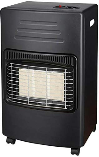 Bricolemar Estufa de Gas Butano Interior de Infrarrojos 4200W (se Incluye de Regalo Kit de Regulador Butano Homologado y Manguera con Abrazaderas de Gas Butano)