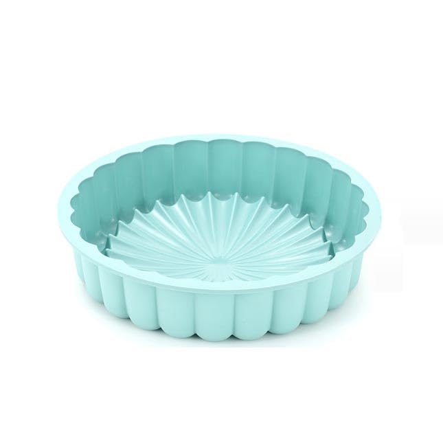 Taicols 8 Pouces Moule à Gâteau Rond en Silicone AntiadhéSif Moule à Gateau Charlotte Réutilisable Moule à Gâteau Cannelé pour Cheesecake Brownie...