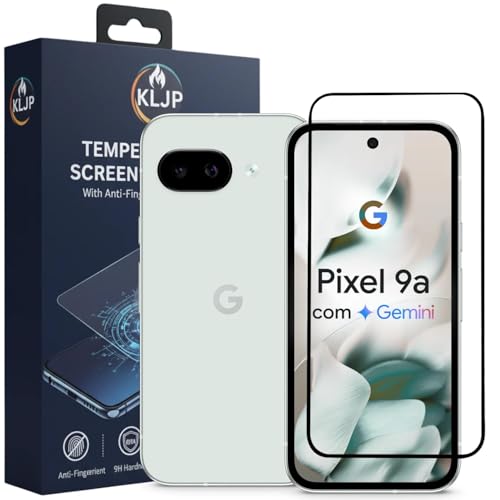 Image of Tempered Glass Screen Protector Compatible for Google Pixel 9A with Edge to Edge Coverage - Case Friendly, Anti Scratch and Bubble Free Installation Kit (Pack of 1)