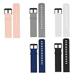 Blueshaweu Compatible for RADLEY Series Smart Watch 20mm Quick Release Watch Soft Silicone Sport Band Compatible with RADLEY Series 32 / Series 20 / Series 19/46 / Series 10 Watch (5Pack, 20mm)