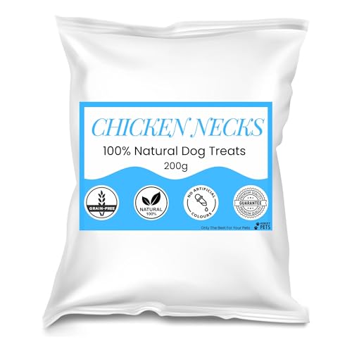 Premium Natural Dog Treat (200g, Chicken Necks), 200 g (Pack of 1)