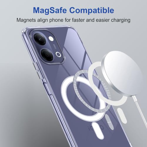 Image of Zapcase Back Case Cover for iQOO Z11 Lite 5G | Compatible for iQOO Z11 Lite 5G Back Cover | Compatible with MagSafe | Scratch-Resistant Back Cover | Clear
