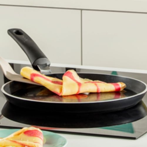 Foto von Tefal Resist Intense Crêpepfanne 25 cm, Pancake Pfanne mit Antihaftversiegelung, widerstandsfähig, nicht induktionsgeeignet, Thermo-Signal bei idealer Brattemperatur, einfache Reinigung, D52210
