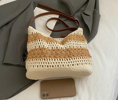 Bolso Hobo de Crochet para Mujer Estilo Verano 2026 miniatura 5
