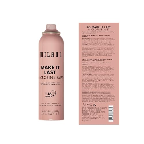 Image of Milani Make It Last Microfine Mist Setting Spray - 16 Hour Wear Waterproof and Sweatproof Finish - All Skin Types