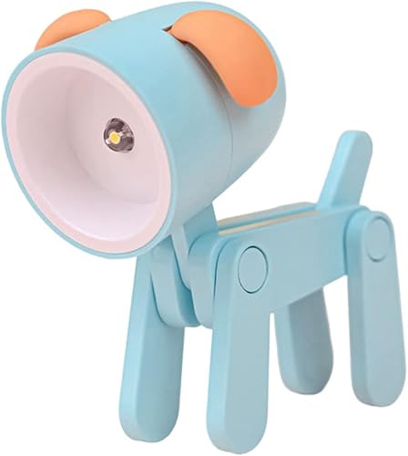 Lámparas de mesa LED para escritorio diseño de perro luz de lectura con articulaciones de acción regalos de inauguración de la casa