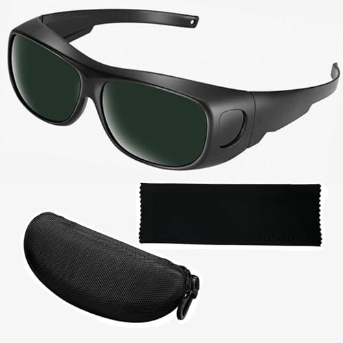 LADYPONYCSC Laser Safety Glasses for IPL Pulsed Light Hair Removal, Beauty Therapy, IR 5.0 Welding Safety Glasses, Tanning Bed glasses Eye Protection with Case