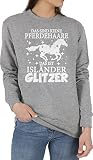 ✔️ UNSER PULLOVER : Sweatshirt ohne Kapuze , ein schicker Crew-Neck Sweater für Damen und für Herren macht überall eine gute Figur; ob im Training als Laufpullover zum Joggen, pflegeleichter Arbeitspullover oder kuschelig als Pulli mit Print zum Fußball gucken ganz cozy auf der Couch.