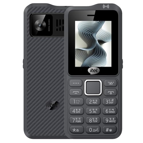 Image of Itel Kingsignal Keypad Mobile Phone | Stronger Signal |1500 mAh 33 Days Standby Super Battery | Type C Charger | KingVoice | Wireless FM with Recording | Auto Call Recording | Kevlar Texture | Black