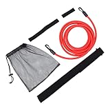 Kit de natation stationnaire : le nageur utilise l'élasticité et la résistance du cordon élastique pour faire de l'exercice, nager en parachute.