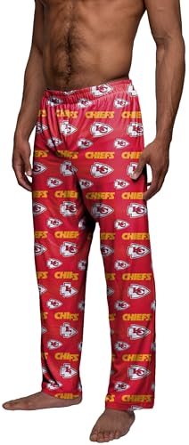 FOCO Kansas City Chiefs Men's Scatter Pattern Pajama Lounge Multi Color Pants2