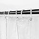 WedDecor Duschvorhang, wasserdicht, robust, PVC, transparent, 3D-Effekt, Kieselsteine, bedruckt, schimmelresistent, mit magnetischer Unterseite, 12 Vorhanghaken, 180 cm x 200 cm