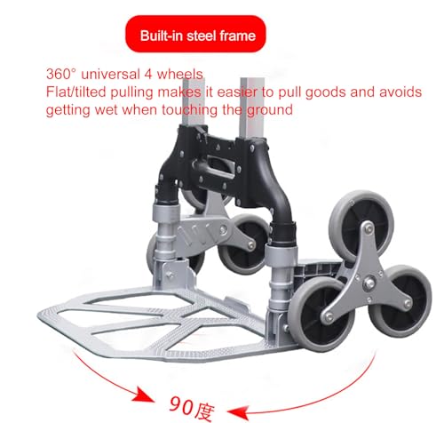 Carretilla plegable con ruedas para subir escaleras miniatura 5
